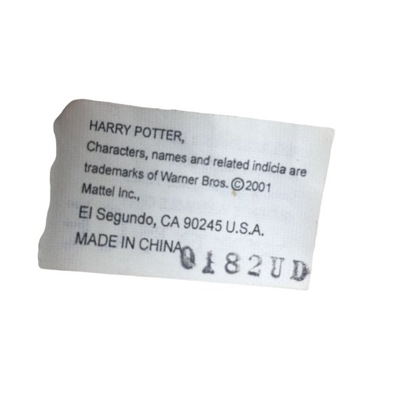 Harry Potter White & Gray Stuffed Animal/Plush Hedwig Owl with Charm on it - Picture 7 of 8